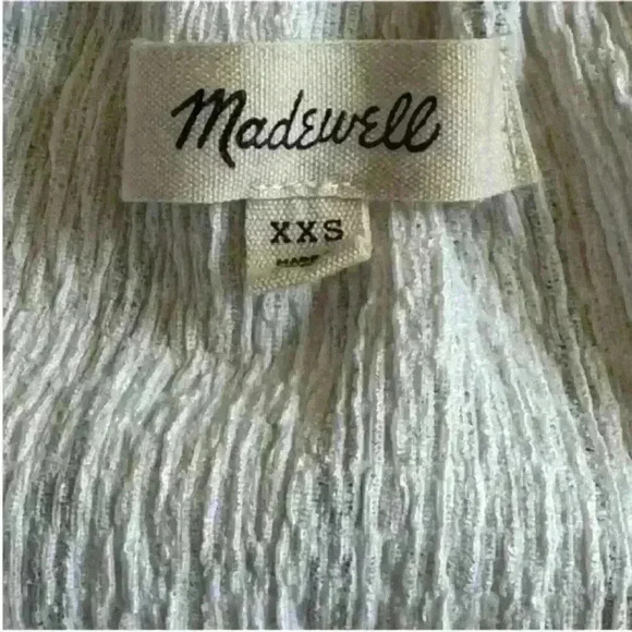 Madewell “Tie-Neck Tunic Top" Women's Size XXS Excellent Condition! - Picture 9 of 10